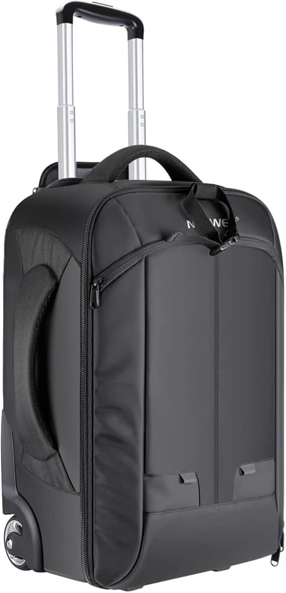 Neewer 2-in-1 Convertible Wheeled Camera Backpack Luggage Trolley Case with Double Bar, Anti-shock Detachable Padded Compartment for SLR/DSLR Cameras, Tripod, Lens and Other Accessories (Black/Grey) Neewer 2-in-1 Convertible Wheeled Camera Backpack Luggage Trolley Case with Double Bar, Anti-shock Detachable Padded Compartment for SLR/DSLR Cameras, Tripod, Lens and Other Accessories (Black/Grey)
